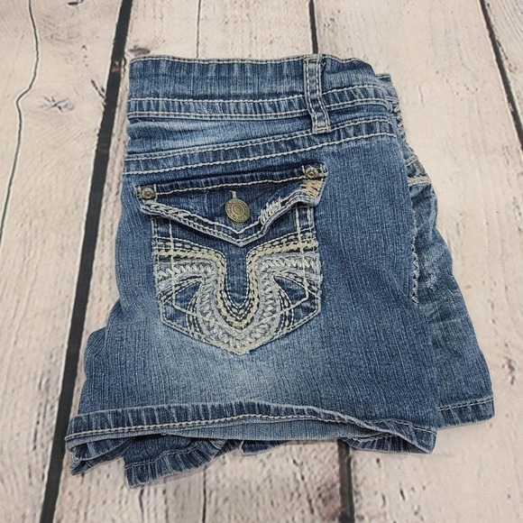 rue 21 denim shorts lapped pocket - Picture 7 of 12